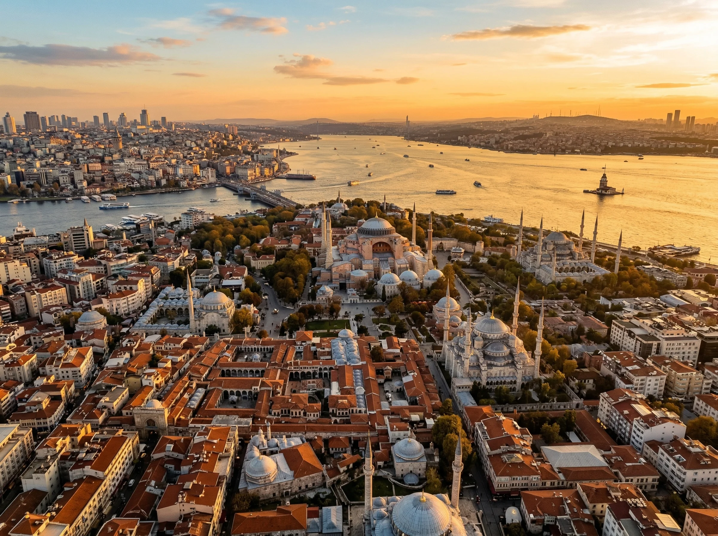 Istanbul panoramic skyline — Turkey's hair transplant capital
